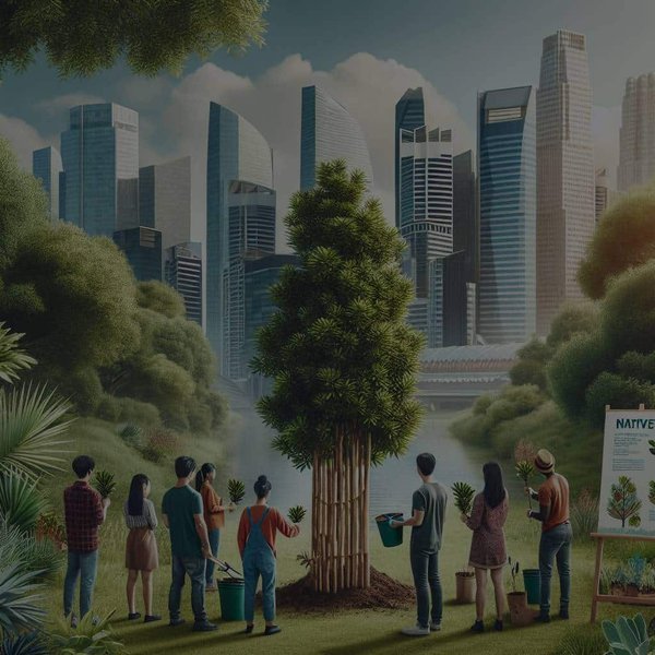 Quelle est la meilleure stratégie pour encourager la plantation d'arbres indigènes dans les zones urbaines ?